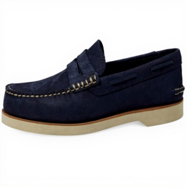 Sperry Chaussures Bateau Homme Cuir Nubuck Bleu Marine