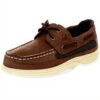 Sperry Chaussures bateau à lanière garçon cuir marron