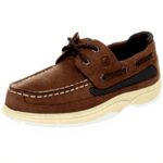 Sperry Chaussures bateau à lanière garçon cuir marron