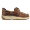 Sperry Chaussures bateau à lanière garçon cuir marron