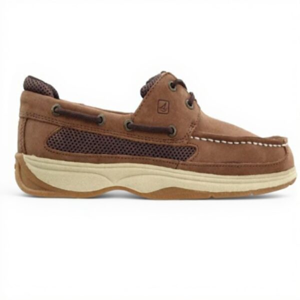 Sperry Chaussures bateau à lanière garçon cuir marron