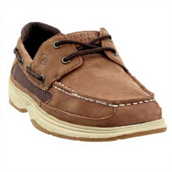 Sperry Chaussures bateau à lanière garçon cuir marron