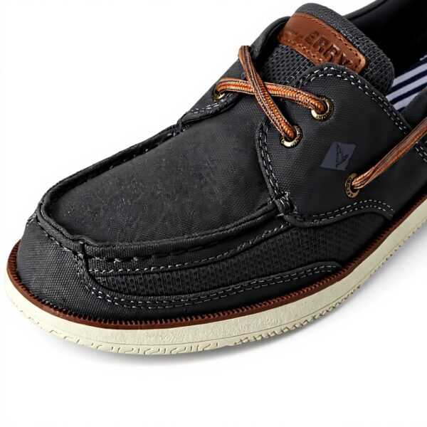 Sperry Chaussures bateau homme gris 2 œillets coton