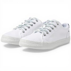 Sperry Chaussure Bateau Femme Blanc Toile Recyclé Confort