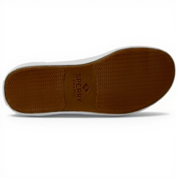 Sperry Chaussure Bateau Femme Blanc Toile Recyclé Confort