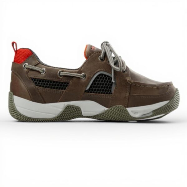 Sperry Sea Kite Sport Moc Chaussure Bateau Homme Gris Cuir