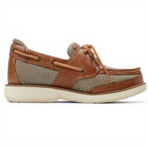 Sperry Homme Surveyor 2-Eye Chaussure Bateau Cuir Beige