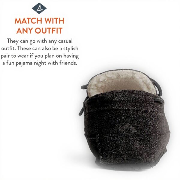 Sperry Pantoufle Brandon Homme Charbon Cuir Doublure