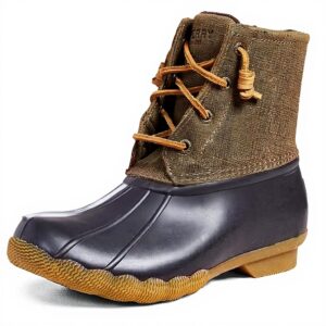 Sperry Saltwater Bottes Femme Imperméables Laine Confort