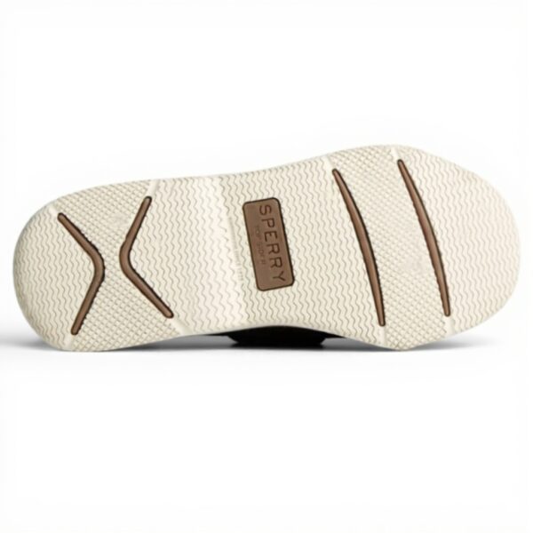 Sperry Surveyor 2 illets chaussures bateau cuir noir homme