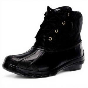 Bottes Duck Boot Sperry Femme Quilt Imperméable Noir