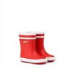 Bottes de pluie enfant Aigle doublure fourrure marine rouge