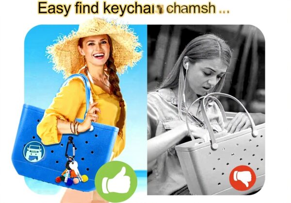 AlHECE Porte-clés Bogie Bag Accessoire Insert Charm Crochet