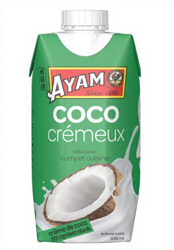 Crème de Coco AYAM 100% Naturel Sans Lactose 330ml