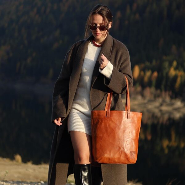 Cabas femme Berliner Bags Cassie cuir véritable vintage-1