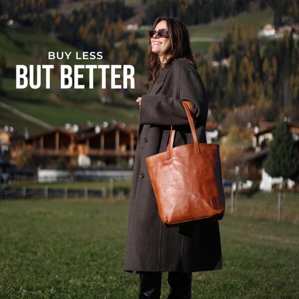 Cabas femme Berliner Bags Cassie cuir véritable vintage-2