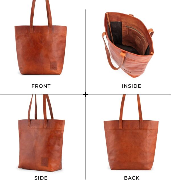 Cabas femme Berliner Bags Cassie cuir véritable vintage-5