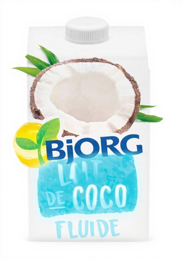 Lait de coco bio Bjorg cuisine végétal pauvre en sel