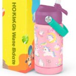 Bouteille isotherme enfant BOGI acier inoxydable paille