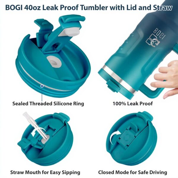 Gobelet isotherme BOGI 1200ml acier inoxydable poignée