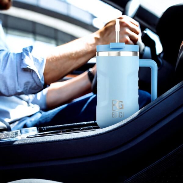 Gobelet isotherme BOGI 1200ml acier inoxydable poignée