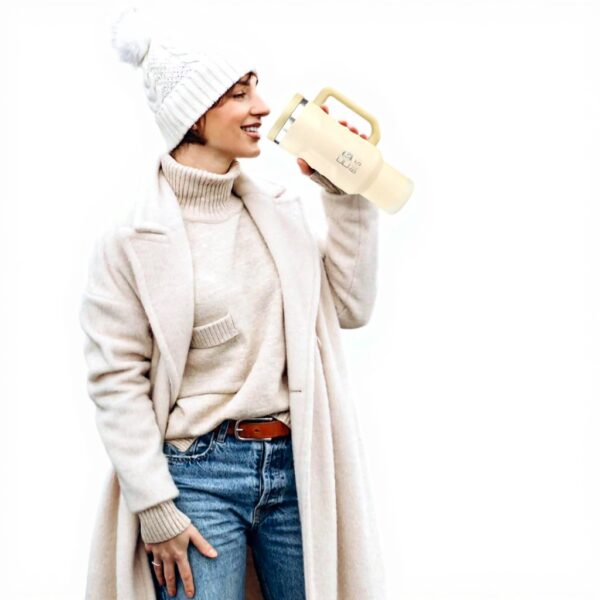 Gobelet isotherme BOGI 1200ml acier inoxydable poignée