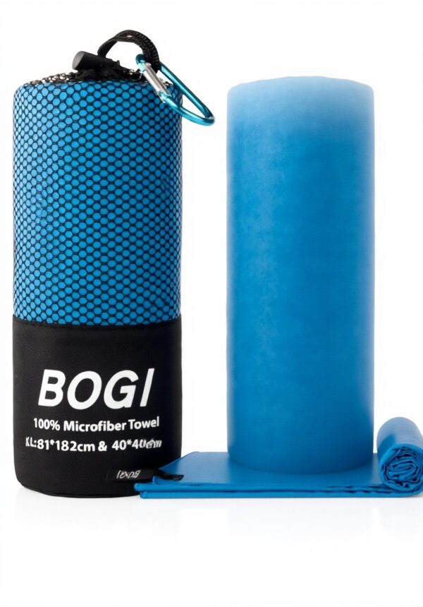 Serviette de voyage microfibre BOGI séchage rapide compacte