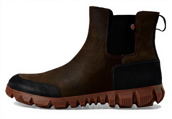 Bottes Chelsea BOGS Arcata Cuir Urbain Imperméable Garçon