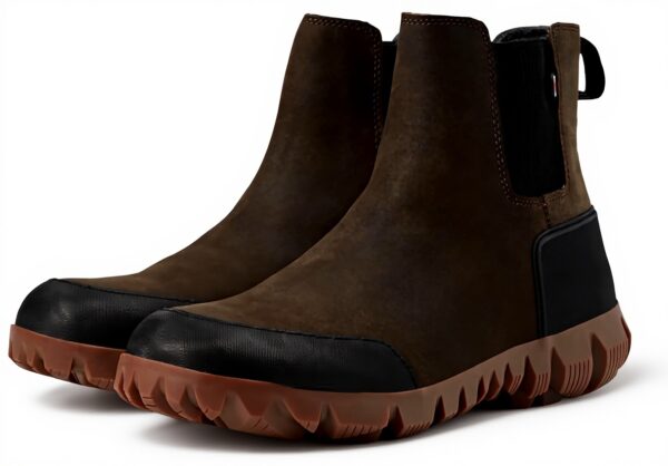 Bottes Bogs Chelsea cuir imperméable homme chaussures