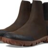 Bottes Chelsea BOGS Arcata Cuir Urbain Imperméable Garçon-0