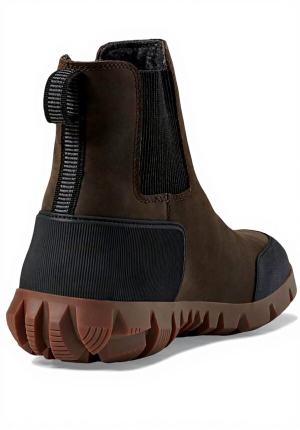 Bottes Chelsea BOGS Arcata Cuir Urbain Imperméable Garçon