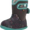 Bottes bébé imperméables Bogs Chiots Gris foncé unisexe-0