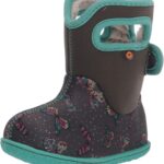 Bottes bébé imperméables Bogs Chiots Gris foncé unisexe-0