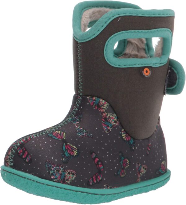 Bottes bébé imperméables Bogs Chiots Gris foncé unisexe-0