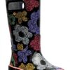 Bottes de pluie BOGS Airbrush Flowers enfant imperméables