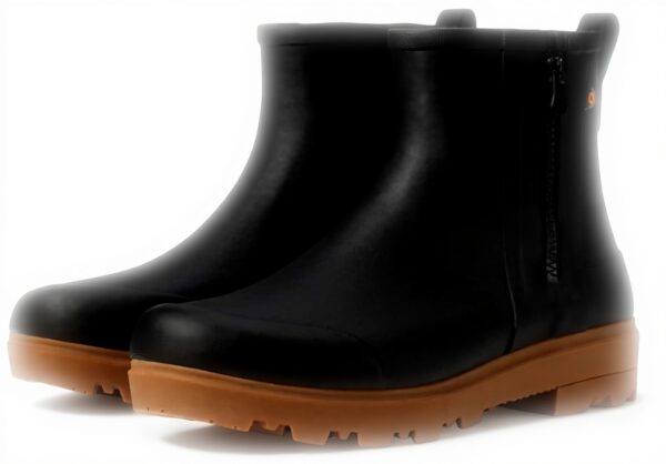 Bottes de pluie BOGS Holly femme fermeture éclair noir