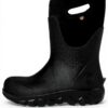 Bottes caoutchouc imperméables BOGS femme sans couture noir