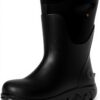 Bottes caoutchouc imperméables BOGS femme sans couture noir