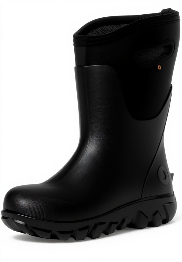 Bottes caoutchouc imperméables BOGS femme sans couture noir