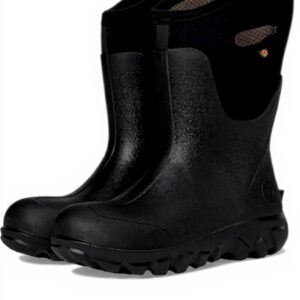 Bottes caoutchouc imperméables BOGS femme sans couture noir