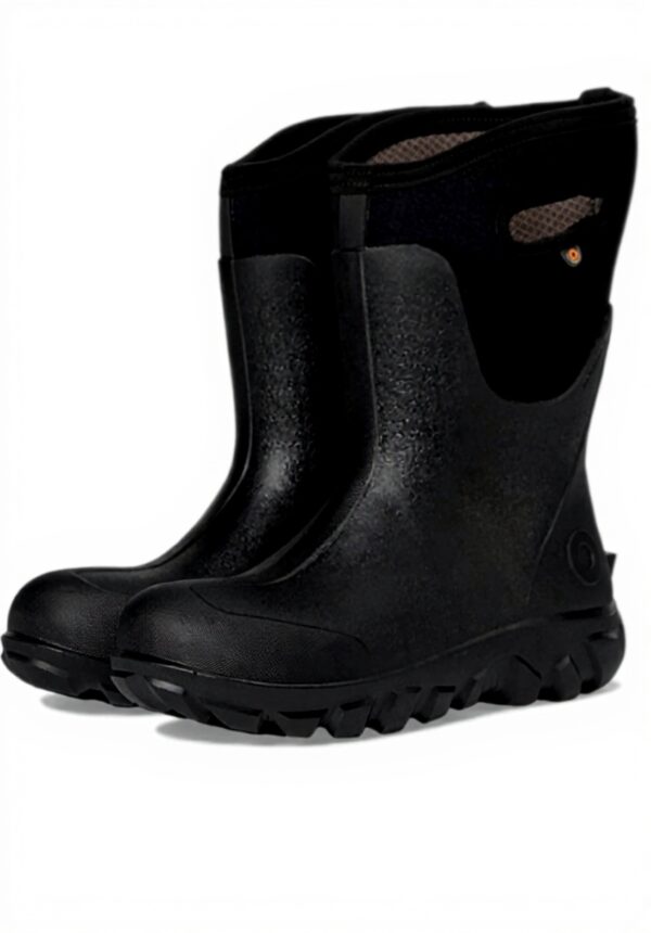 Bottes caoutchouc imperméables BOGS femme sans couture noir