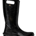Bottes Bogs Femme Imperméables Semelle Caoutchouc Noir