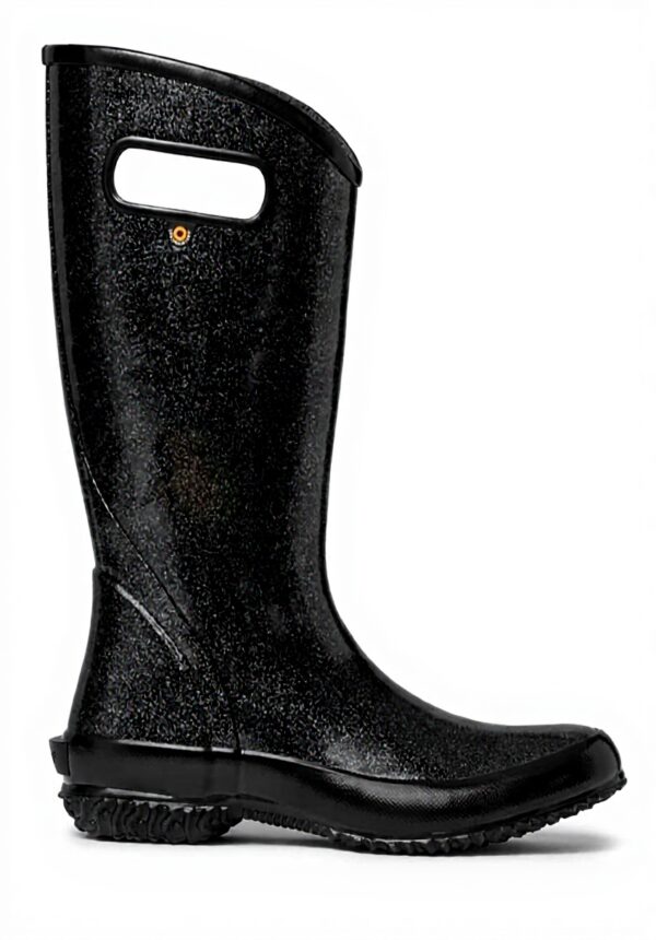 Bottes Bogs Femme Imperméables Semelle Caoutchouc Noir