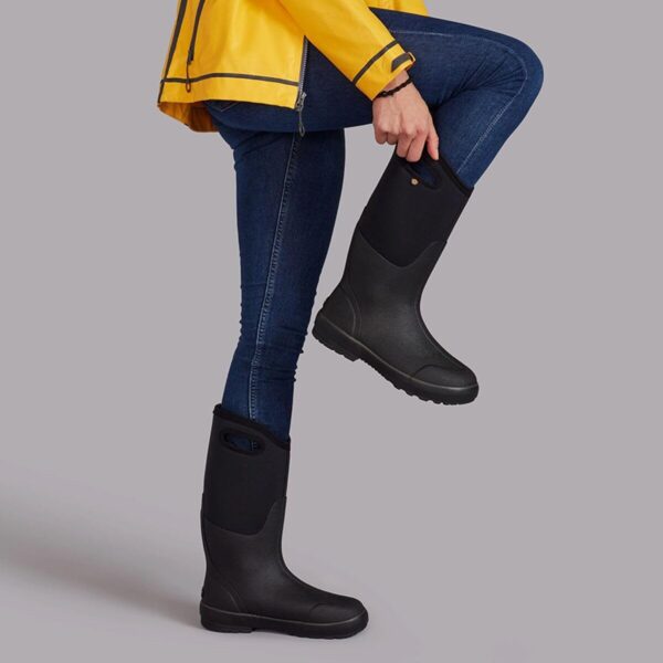Bottes BOGS Classic II Tall Noir étanches femme-4