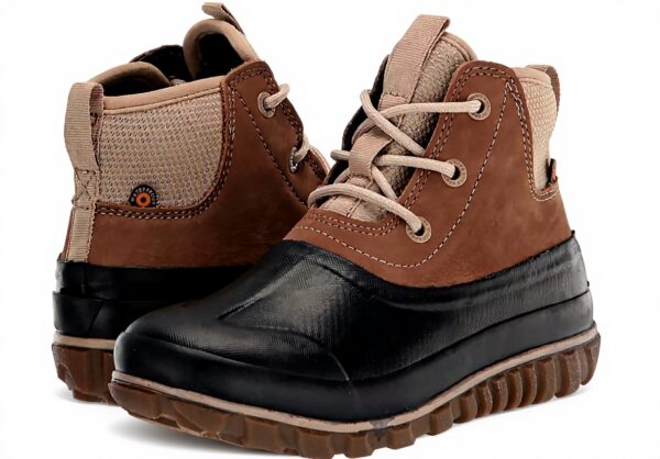 Bottes BOGS Femme Cuir Décontractées Neige Vert Taupe