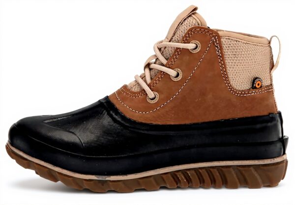 Bottes BOGS Femme Cuir Décontractées Neige Vert Taupe