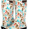 Bottes de pluie Bogs Femme étanches caoutchouc flexible
