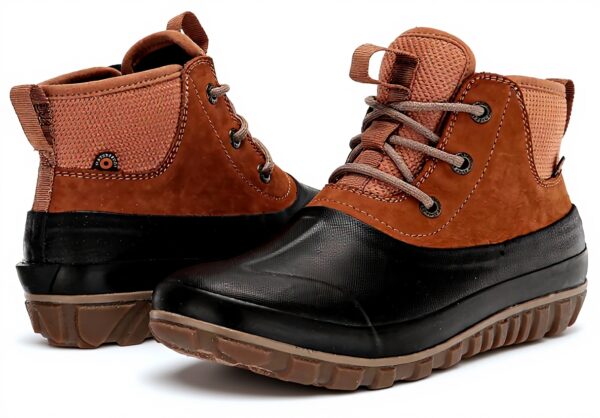 Bottes BOGS Femme Cuir Classique Neige Cognac Multi