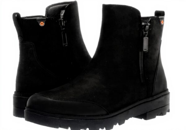 Bottes BOGS Femme Cuir Imperméable Fermeture Éclair Pluie