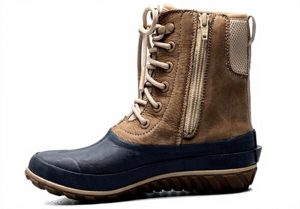 Bottes BOGS Femme Cuir Lacets Imperméables Neige